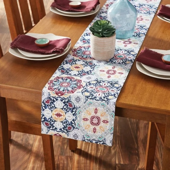 Mainstays Painted Tile Runner, Multicolor, 12"W x 72"L - Picture 1 of 3